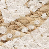 Tapis vidaxl avec imprimé autour de 240 cm de jute tressée