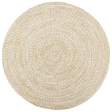 Vidaxl tapis fait à la main 180 cm de jute et brun