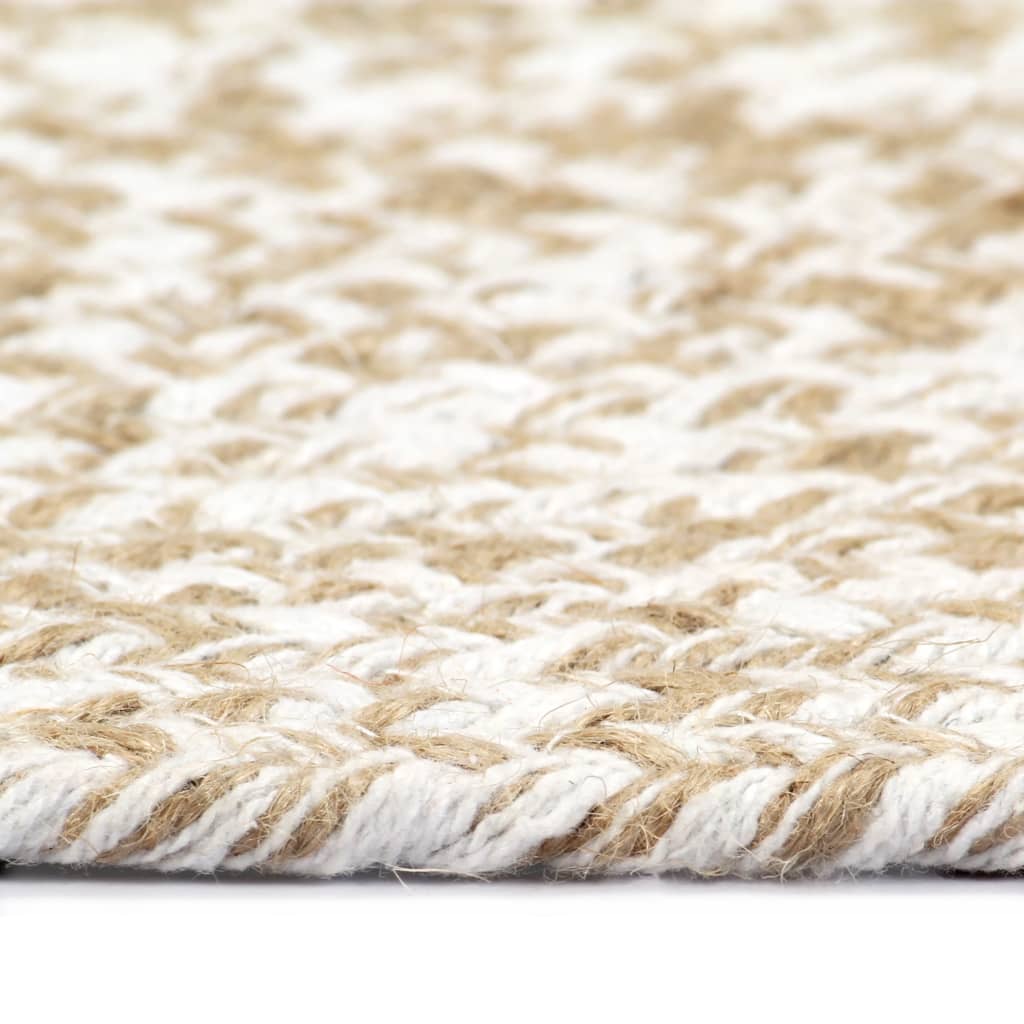 Vidaxl tapis fait à la main 180 cm de jute et brun
