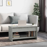 Vidaxl salontafel 102x50x52,5 cm bewerkt hout betongrijs