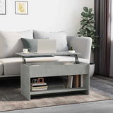 Vidaxl salontafel 102x50x52,5 cm bewerkt hout betongrijs