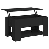 Vidaxl salontafel 79x49x41 cm bewerkt hout zwart