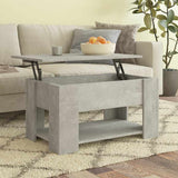Vidaxl salontafel 79x49x41 cm bewerkt hout betongrijs
