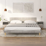 Vidaxl nachtkastjes 2 st 40x35x47 cm betongrijs