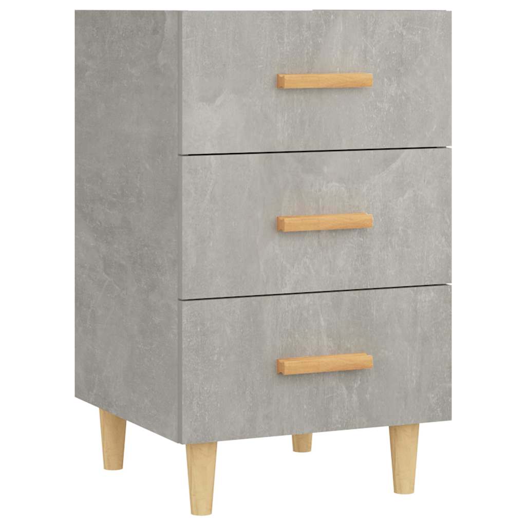Vidaxl nachtkastje 40x40x66 cm bewerkt hout betongrijs