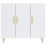 Vidaxl dressoir 90x34x80 cm bewerkt hout wit