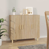 Vidaxl dressoir 90x34x80 cm bewerkt hout sonoma eikenkleurig