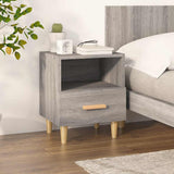 Vidaxl nachtkastje 40x35x47 cm grijs sonoma eikenkleurig