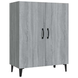Vidaxl dressoir 70x34x90 cm bewerkt hout grijs sonoma eikenkleurig
