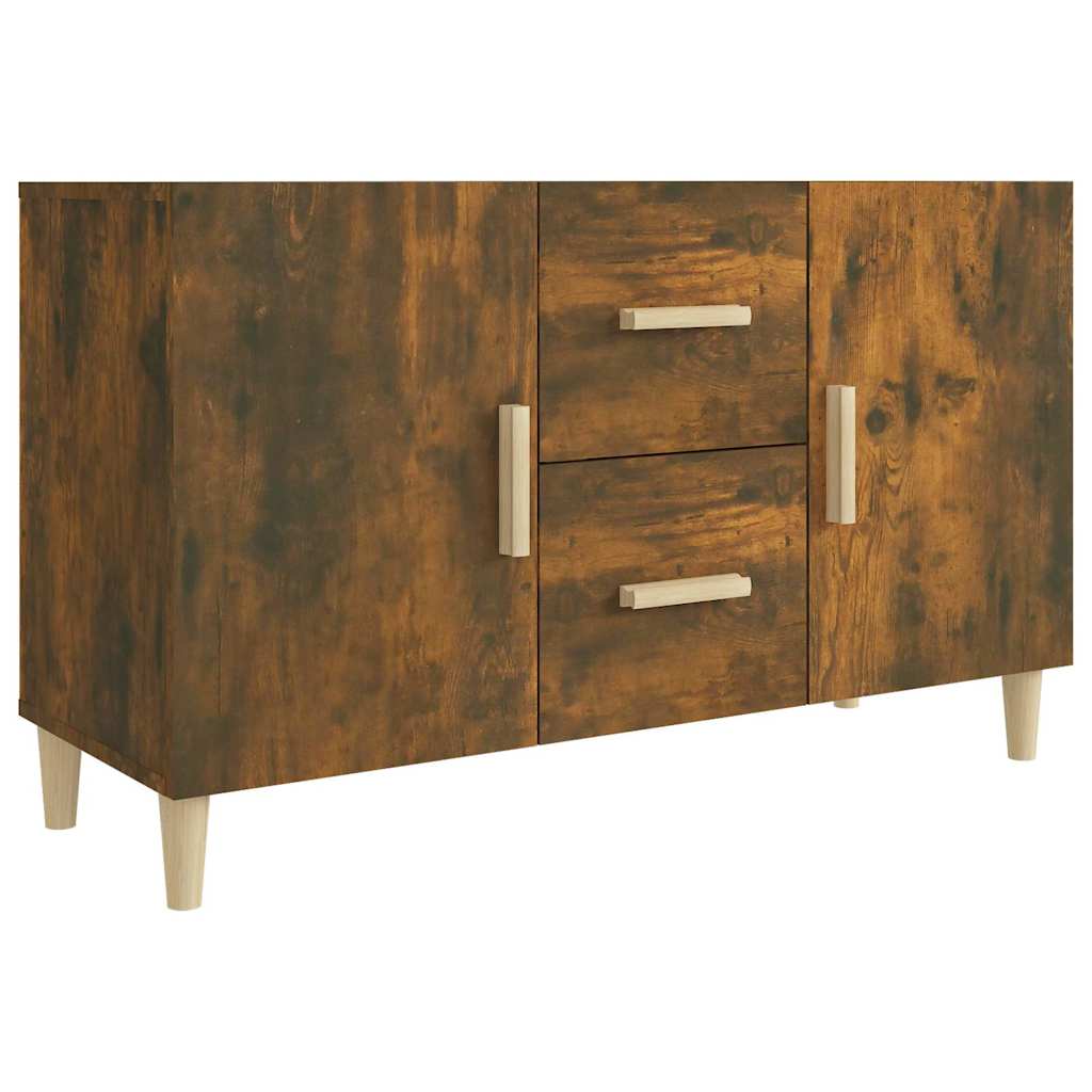 Vidaxl dressoir 100x36x60 cm bewerkt hout gerookt eikenkleurig