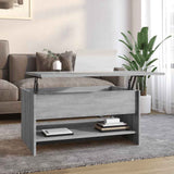 Vidaxl salontafel 80x50x40 cm bewerkt hout grijs sonoma eiken