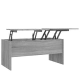 Vidaxl salontafel 102x50,5x46,5 cm bewerkt hout grijs sonoma eiken