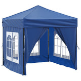 Vidaxl Partytent Foldable with side walls 2x2 m blue