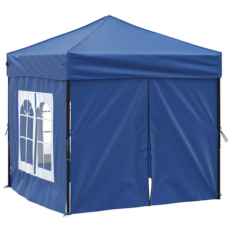 Vidaxl PartyTent pliable avec des parois latérales 2x2 m bleu