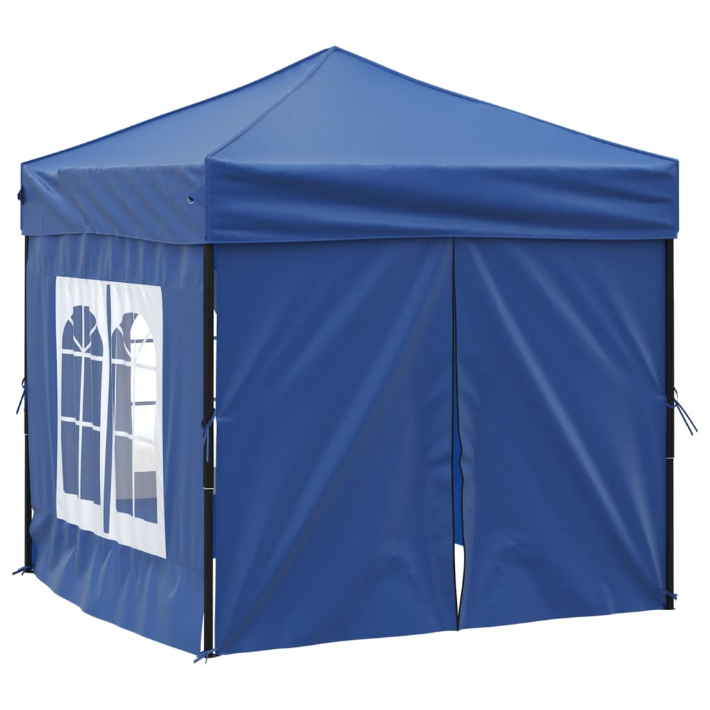 Vidaxl Partytent Foldable with side walls 2x2 m blue