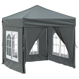 Vidaxl PartyTent pliable avec des parois latérales 2x2 m anthracite -colored