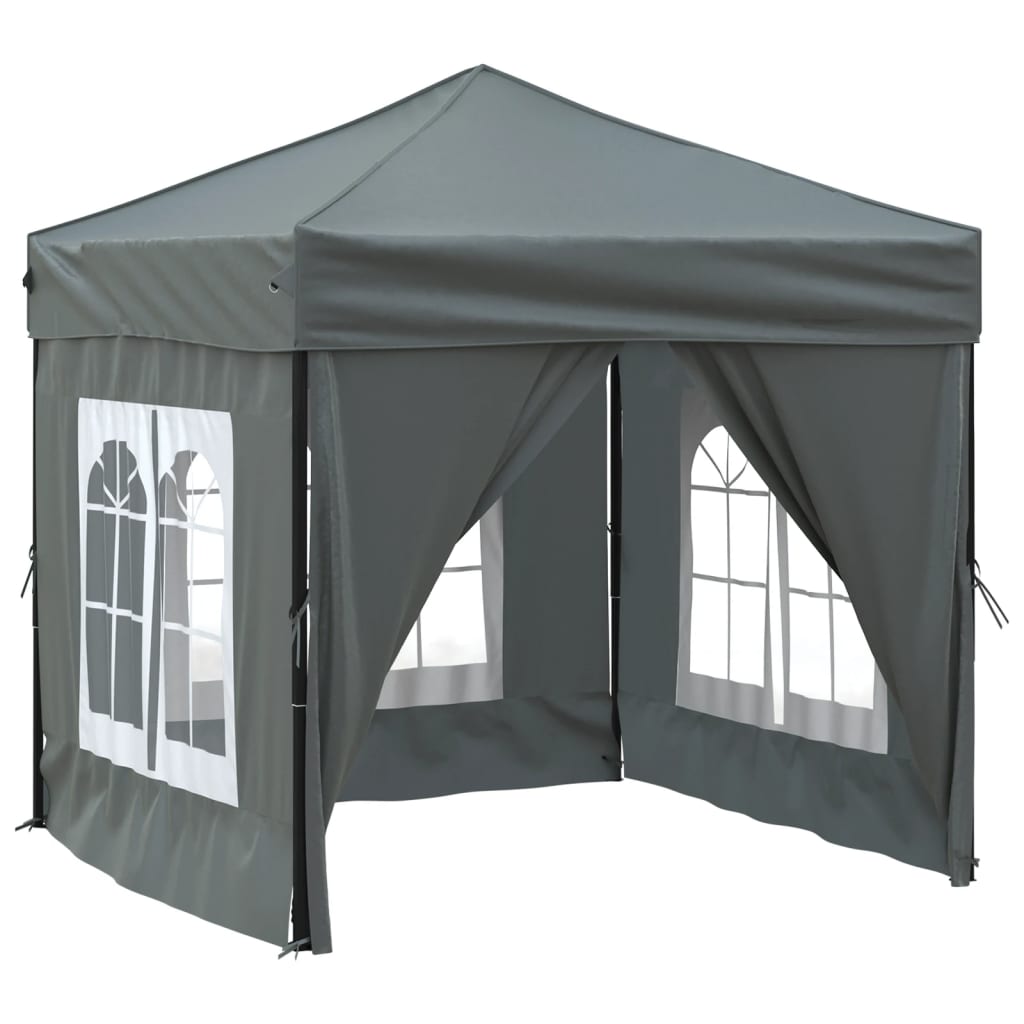 Vidaxl PartyTent skládací s bočními stěnami 2x2 m antracite -colored