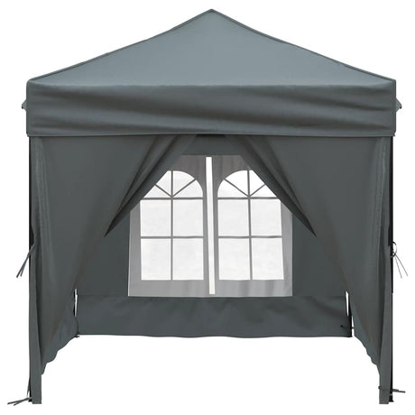 Vidaxl PartyTent pliable avec des parois latérales 2x2 m anthracite -colored