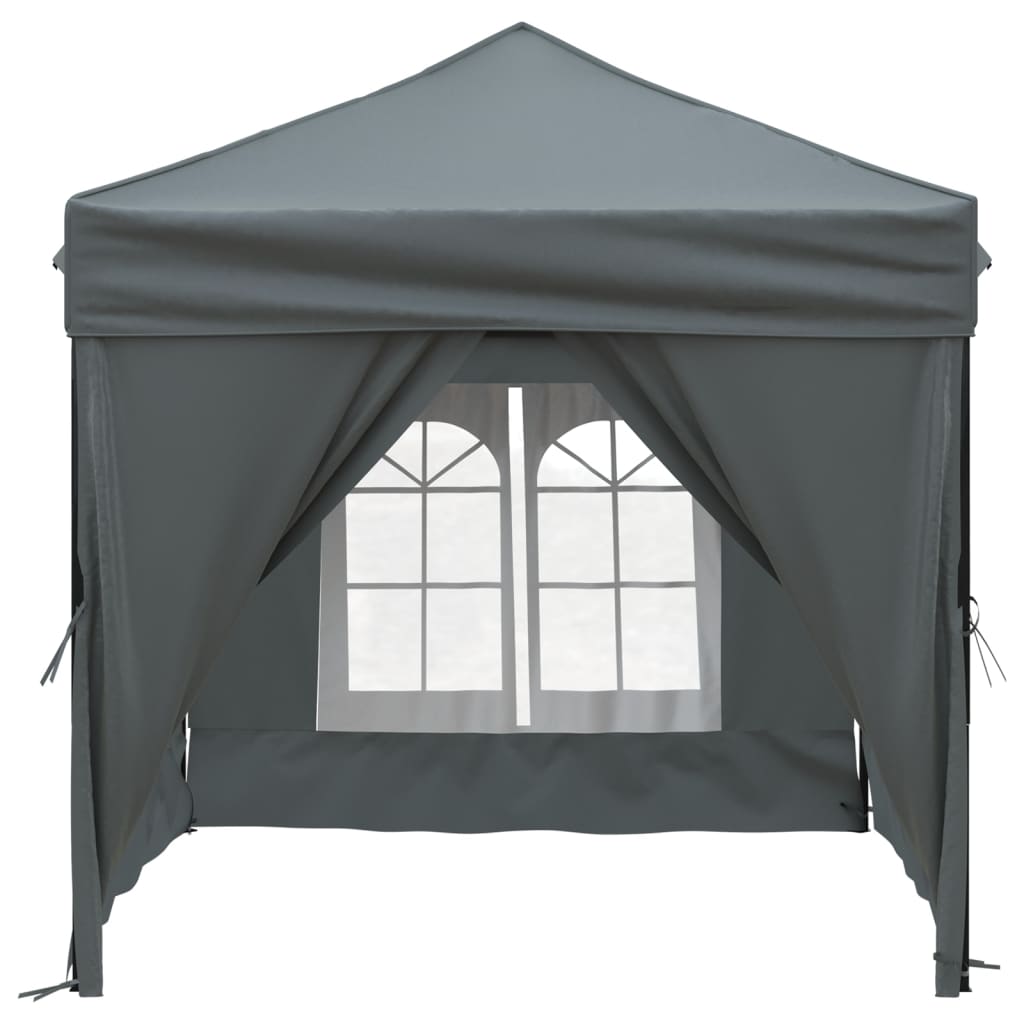 Vidaxl PartyTent skládací s bočními stěnami 2x2 m antracite -colored