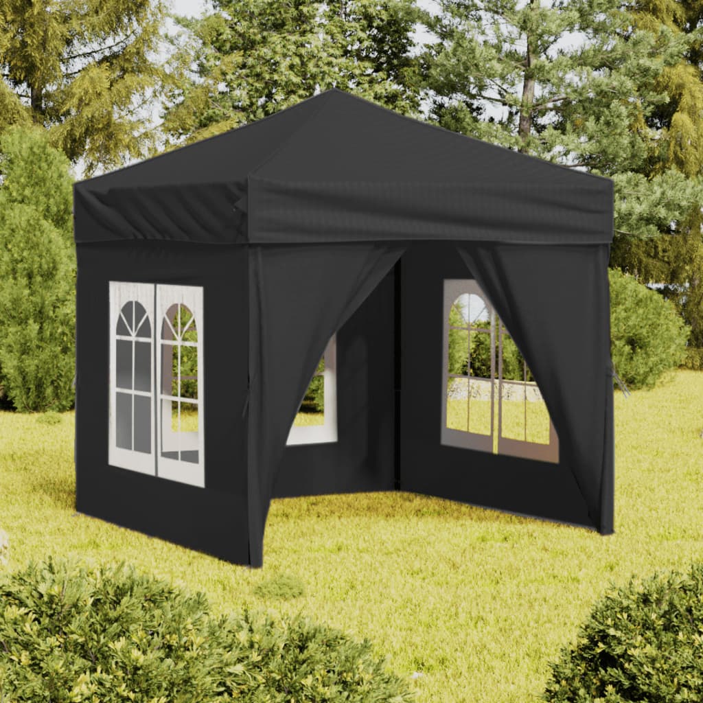 Vidaxl PartyTent skládací s bočními stěnami 2x2 m antracite -colored