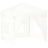 Vidaxl PartyTent pliable avec des parois latérales 2x2 m blanc