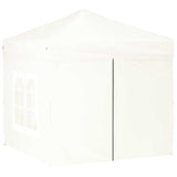 Vidaxl PartyTent pliable avec des parois latérales 2x2 m blanc