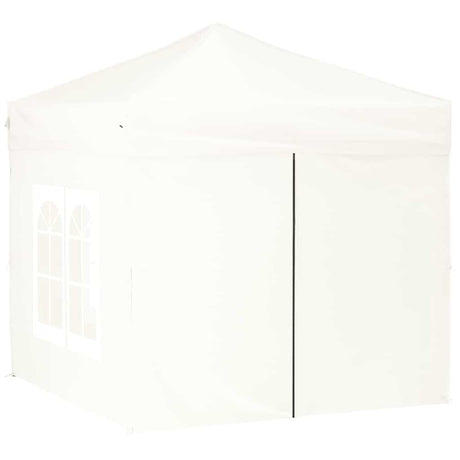Vidaxl PartyTent pliable avec des parois latérales 2x2 m blanc