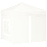 Vidaxl PartyTent Składany ze ścianami bocznymi 2x2 m White