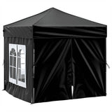 Vidaxl PartyTent pliable avec des parois latérales 2x2 m noir