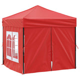 Vidaxl Partytent faltbar mit Seitenwänden 2x2 m rot