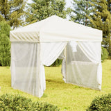 Vidaxl PartyTent pliable avec des murs latéraux 2x2 m crème -colored