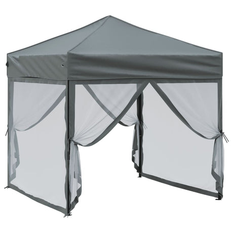 Vidaxl PartyTent pliable avec des parois latérales 2x2 m anthracite -colored