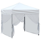 Vidaxl PartyTent pliable avec des parois latérales 2x2 m blanc