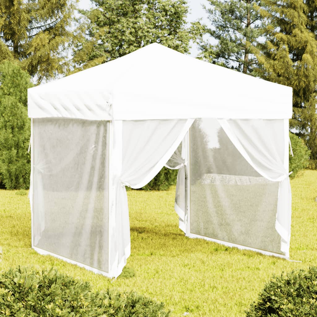 Vidaxl partyTent foldble med sidoväggar 2x2 m vit