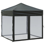 Vidaxl PartyTent pliable avec des parois latérales 2x2 m noir
