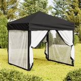 Vidaxl PartyTent pliable avec des parois latérales 2x2 m noir