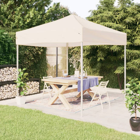 Vidaxl fête pliable 3x3 m crème intelligent
