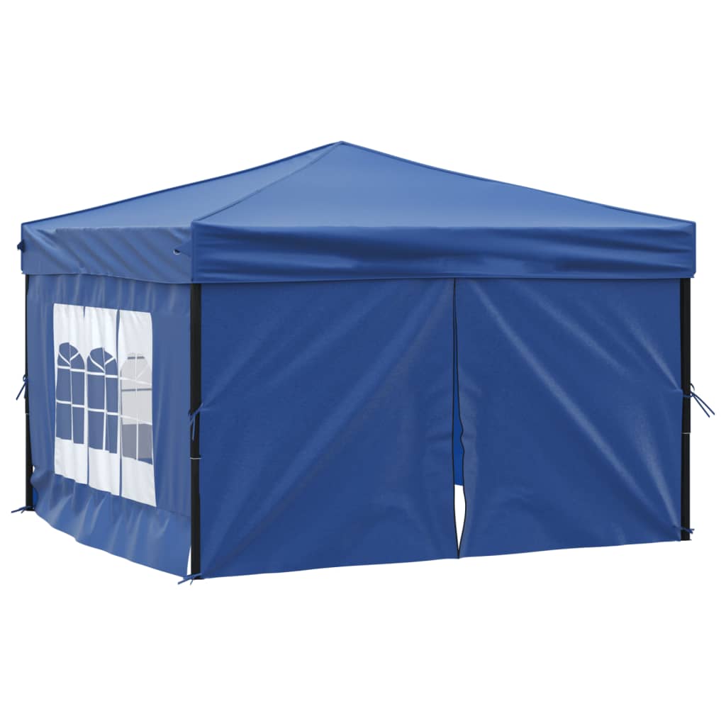 Vidaxl Partytent faltbar mit Seitenwänden 3x3 m blau