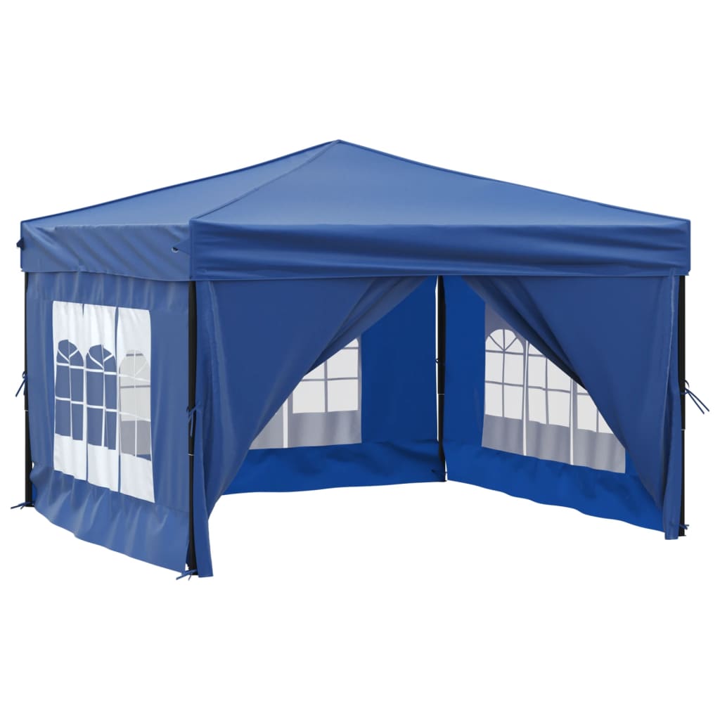 Vidaxl Partytent faltbar mit Seitenwänden 3x3 m blau