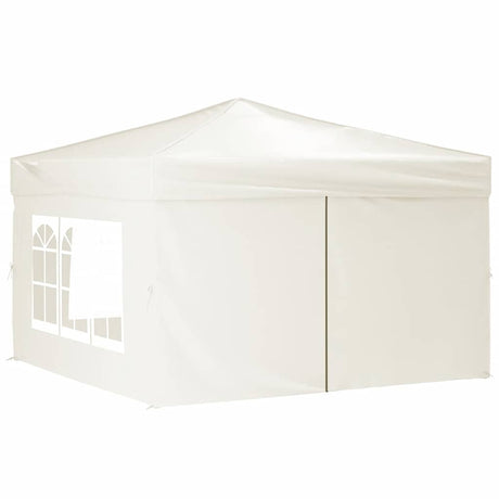 Vidaxl PartyTent pliable avec des murs latéraux 3x3 m crème -colored