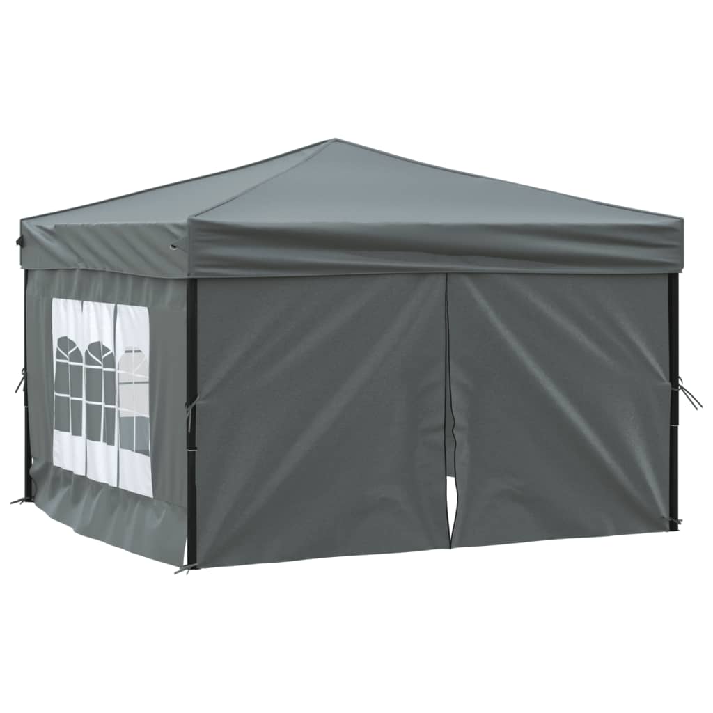 Vidaxl PartyTent plegable con paredes laterales de 3x3 m de antracita