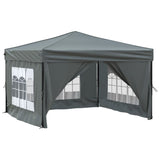 Vidaxl PartyTent plegable con paredes laterales de 3x3 m de antracita