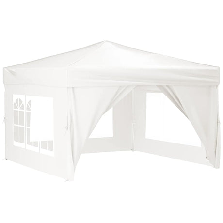 Vidaxl PartyTent pliable avec des parois latérales 3x3 m blanc