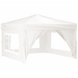 Vidaxl PartyTent plegable con paredes laterales 3x3 m blanco