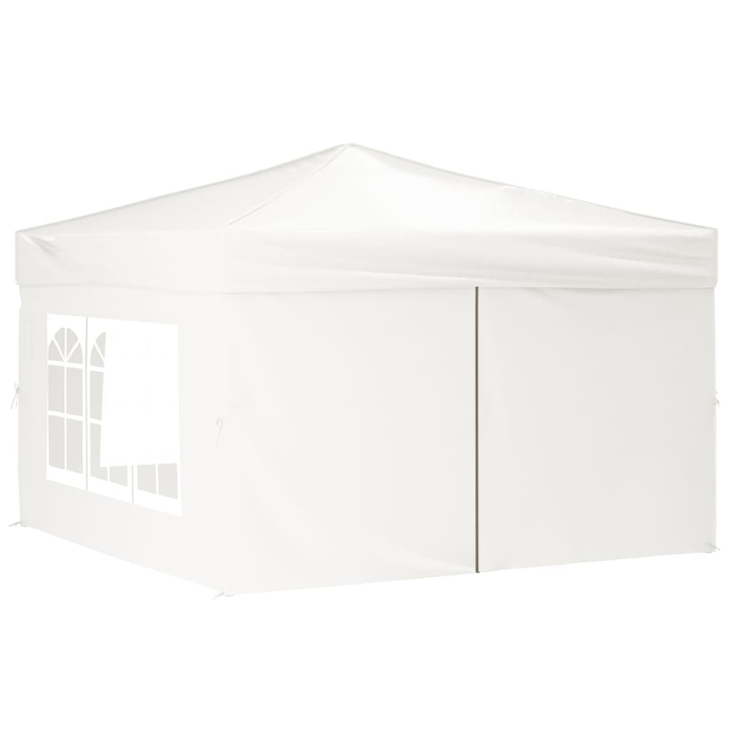 Vidaxl PartyTent plegable con paredes laterales 3x3 m blanco