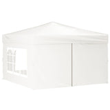 Vidaxl PartyTent plegable con paredes laterales 3x3 m blanco