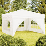 Vidaxl PartyTent plegable con paredes laterales 3x3 m blanco