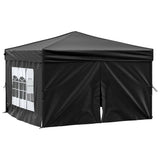 Vidaxl PartyTent pliable avec des parois latérales 3x3 m noir