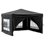 Vidaxl Partytent faltbar mit Seitenwänden 3x3 m schwarz