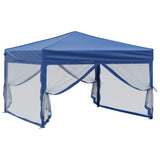 Vidaxl PartyTent pliable avec des parois latérales 3x3 m bleu
